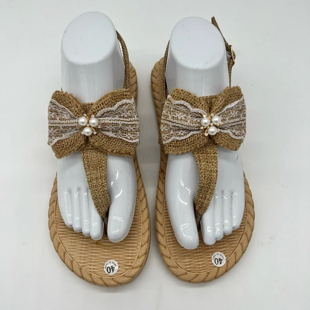 She & In Bow Sandals - Picture 4 of 9